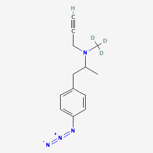 molecular formula C13H16N4 B565529 外消旋 4-叠氮代苯丙胺-d3 CAS No. 1246819-62-4