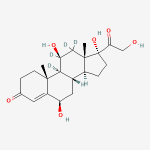 (6R,8S,9S,10R,11S,13S,14S,17R)-9,11,12,12-tetradeuterio-6,11,17-trihydroxy-17-(2-hydroxyacetyl)-10,13-dimethyl-1,2,6,7,8,14,15,16-octahydrocyclopenta[a]phenanthren-3-one