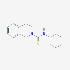 molecular formula C16H22N2S B5655379 N-cyclohexyl-3,4-dihydro-2(1H)-isoquinolinecarbothioamide 