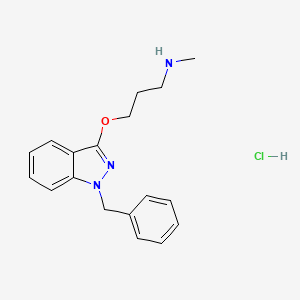 molecular formula C18H22ClN3O B565539 Clorhidrato de Bencidamina Desmetil CAS No. 39860-97-4