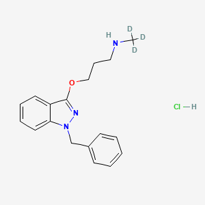 molecular formula C18H22ClN3O B565540 去甲苄达明-d3 盐酸盐 CAS No. 1246817-08-2