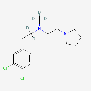 1,1-dideuterio-2-(3,4-dichlorophenyl)-N-(2-pyrrolidin-1-ylethyl)-N-(trideuteriomethyl)ethanamine