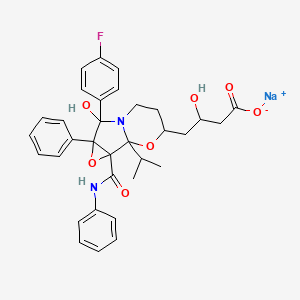 molecular formula C33H35FN2NaO7 B565547 Atorvastatin Cyclic Sodium Salt (Isopropyl) Impurity CAS No. 1316291-19-6