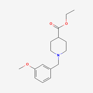 molecular formula C16H23NO3 B5655471 ethyl 1-(3-methoxybenzyl)-4-piperidinecarboxylate 