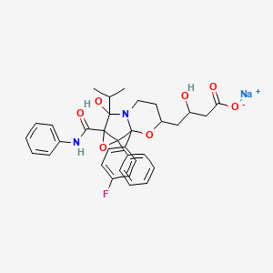 molecular formula C33H34FN2NaO7 B565548 ATV-FX1 sodium salt CAS No. 1315629-79-8