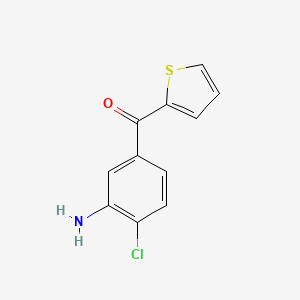 molecular formula C11H8ClNOS B5655481 (3-amino-4-chlorophenyl)(2-thienyl)methanone 