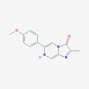 B056555 6-(4-methoxyphenyl)-2-methyl-7H-imidazo[1,2-a]pyrazin-3-one CAS No. 118877-07-9
