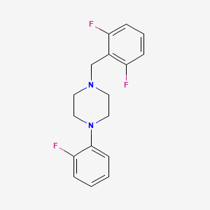 molecular formula C17H17F3N2 B5655538 1-(2,6-difluorobenzyl)-4-(2-fluorophenyl)piperazine 