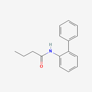 molecular formula C16H17NO B5655558 N-2-biphenylylbutanamide 