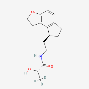 molecular formula C16H21NO3 B565558 雷美替昂代谢物 M-II-d3（羟基位置 R 和 S 的混合物） CAS No. 1246812-22-5