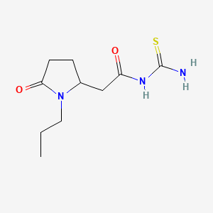 molecular formula C10H17N3O2S B565567 N-(Aminothioxomethyl)-5-oxo-1-propyl-2-pyrrolidineacetamide CAS No. 936751-11-0
