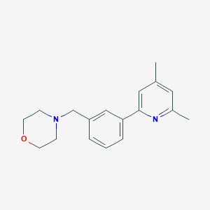 molecular formula C18H22N2O B5655674 4-[3-(4,6-dimethylpyridin-2-yl)benzyl]morpholine 