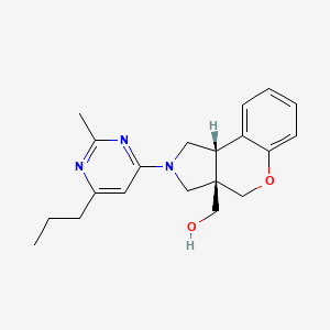 molecular formula C20H25N3O2 B5655708 [(3aS*,9bS*)-2-(2-methyl-6-propylpyrimidin-4-yl)-1,2,3,9b-tetrahydrochromeno[3,4-c]pyrrol-3a(4H)-yl]methanol 