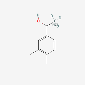 molecular formula C10H14O B565575 1-(3,4-Dimethylphenyl)ethanol-13C,d3 CAS No. 1246816-91-0