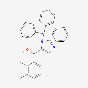 molecular formula C31H28N2O B565578 (2,3-二甲基苯基)(1-三苄基-1H-咪唑-5-基)甲醇 CAS No. 176721-01-0