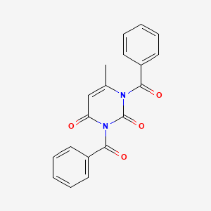 molecular formula C19H14N2O4 B5655800 1,3-dibenzoyl-6-methyl-2,4(1H,3H)-pyrimidinedione 