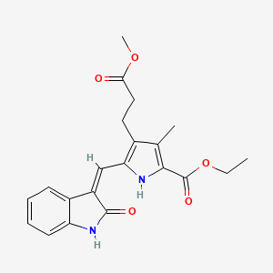 molecular formula C21H22N2O5 B565584 5-Ethoxycarbonyl SU 5402 Methyl Ester CAS No. 258831-76-4