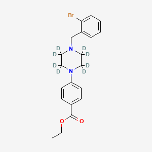 4-[4-[(2-Bromophenyl)methyl]-1-piperazinyl]benzoic Acid Ethyl Ester-d8