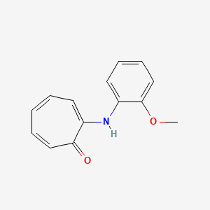 2-[(2-methoxyphenyl)amino]-2,4,6-cycloheptatrien-1-one