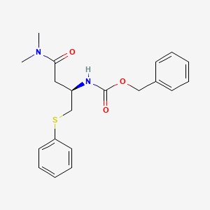 molecular formula C20H24N2O3S B565592 Benzyl [(R)-4-(dimethylamino)-4-oxo-1-(phenylthio)butan-2-YL]carbamate CAS No. 870812-30-9