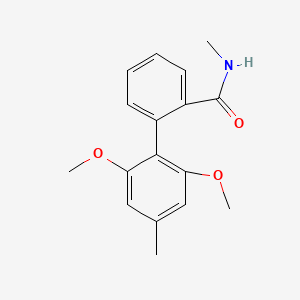 molecular formula C17H19NO3 B5655935 2',6'-dimethoxy-N,4'-dimethylbiphenyl-2-carboxamide 