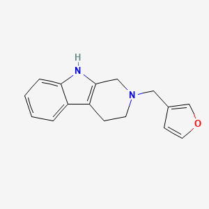 molecular formula C16H16N2O B5655961 2-(3-furylmethyl)-2,3,4,9-tetrahydro-1H-beta-carboline 
