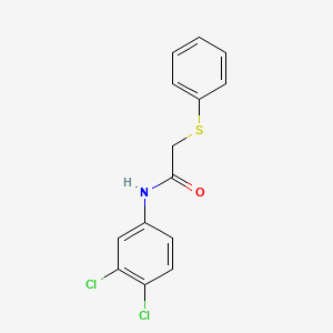 molecular formula C14H11Cl2NOS B5655989 N-(3,4-dichlorophenyl)-2-(phenylthio)acetamide 