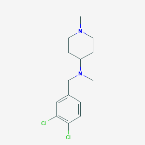 molecular formula C14H20Cl2N2 B5655994 N-(3,4-dichlorobenzyl)-N,1-dimethyl-4-piperidinamine 