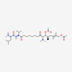 molecular formula C33H59N3O7 B565609 醋酸环孢菌素 A 醋酸酯 CAS No. 138957-23-0