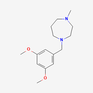 molecular formula C15H24N2O2 B5656109 1-(3,5-dimethoxybenzyl)-4-methyl-1,4-diazepane 