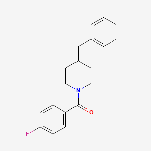 molecular formula C19H20FNO B5656126 4-benzyl-1-(4-fluorobenzoyl)piperidine 