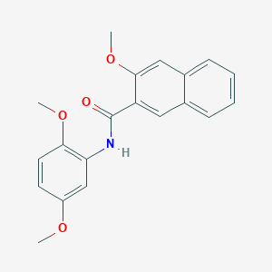 molecular formula C20H19NO4 B5656143 N-(2,5-dimethoxyphenyl)-3-methoxy-2-naphthamide 