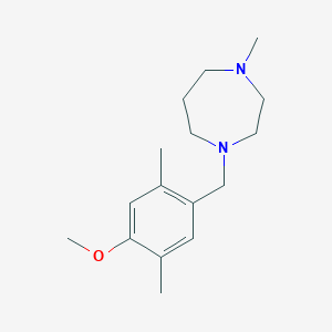 molecular formula C16H26N2O B5656177 1-(4-methoxy-2,5-dimethylbenzyl)-4-methyl-1,4-diazepane 