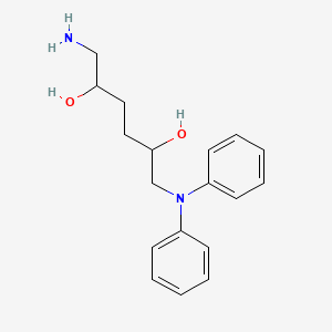 molecular formula C18H24N2O2 B565623 1-Amino-6-(diphenylamino)hexane-2,5-diol CAS No. 1246814-49-2