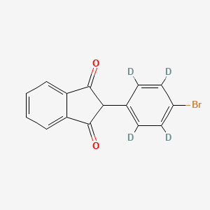 molecular formula C15H9BrO2 B565633 Bromindione-d4 CAS No. 1286965-30-7