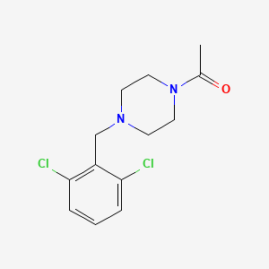 molecular formula C13H16Cl2N2O B5656402 1-acetyl-4-(2,6-dichlorobenzyl)piperazine 