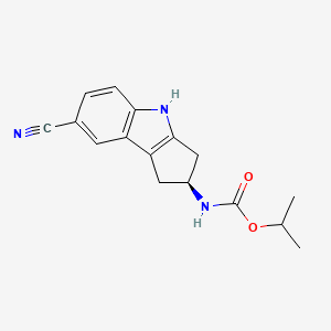 (S)-(7-Cyano-1,2,3,4-tetrahydrocyclopenta[b]indol-2-yl)carbamic Acid Isopropyl Ester
