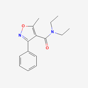 molecular formula C15H18N2O2 B5656420 N,N-diethyl-5-methyl-3-phenyl-4-isoxazolecarboxamide 