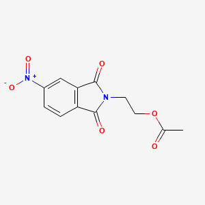 molecular formula C12H10N2O6 B5656447 2-(5-nitro-1,3-dioxo-1,3-dihydro-2H-isoindol-2-yl)ethyl acetate CAS No. 72552-98-8