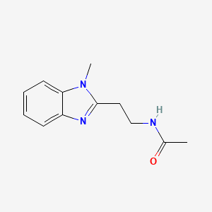 molecular formula C12H15N3O B5656465 N-[2-(1-methyl-1H-benzimidazol-2-yl)ethyl]acetamide 