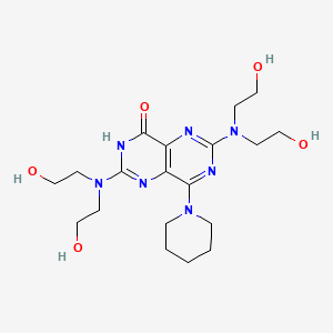 molecular formula C19H31N7O5 B565647 4-去哌啶基-4-羟基二吡啶 CAS No. 68006-07-5