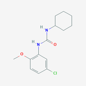 molecular formula C14H19ClN2O2 B5656487 N-(5-chloro-2-methoxyphenyl)-N'-cyclohexylurea 