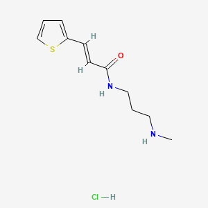 molecular formula C11H17ClN2OS B565649 (E)-N-(3-Methylaminopropyl)-2-thiopheneacrylamide Hydrochloride CAS No. 1449108-90-0