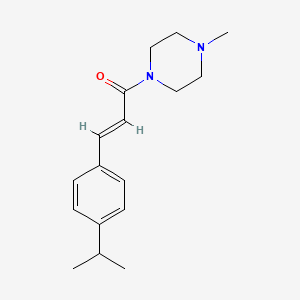 molecular formula C17H24N2O B5656499 1-[3-(4-isopropylphenyl)acryloyl]-4-methylpiperazine 