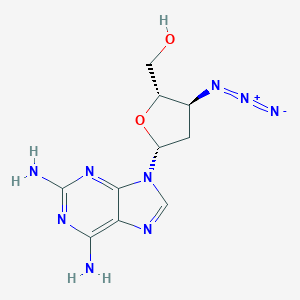 B056565 3'-Azido-2,6-diaminopurine-2',3'-dideoxyriboside CAS No. 114753-52-5