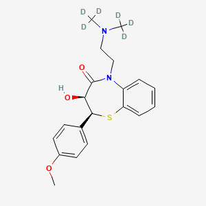 molecular formula C20H24N2O3S B565653 去乙酰地尔硫卓-d6 CAS No. 1246820-35-8