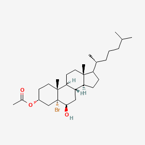 5-Bromo-5alpha-cholestane-3,6-diol 3-acetate