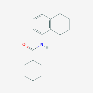 molecular formula C17H23NO B5656579 N-(5,6,7,8-tetrahydro-1-naphthalenyl)cyclohexanecarboxamide 