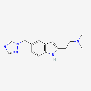 molecular formula C15H19N5 B565664 N,N-Dimethyl-5-(1H-1,2,4-triazol-1-ylmethyl)-1H-indole-2-ethanamine CAS No. 208941-96-2