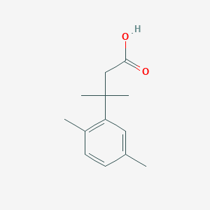 molecular formula C13H18O2 B5656642 3-(2,5-dimethylphenyl)-3-methylbutanoic acid 